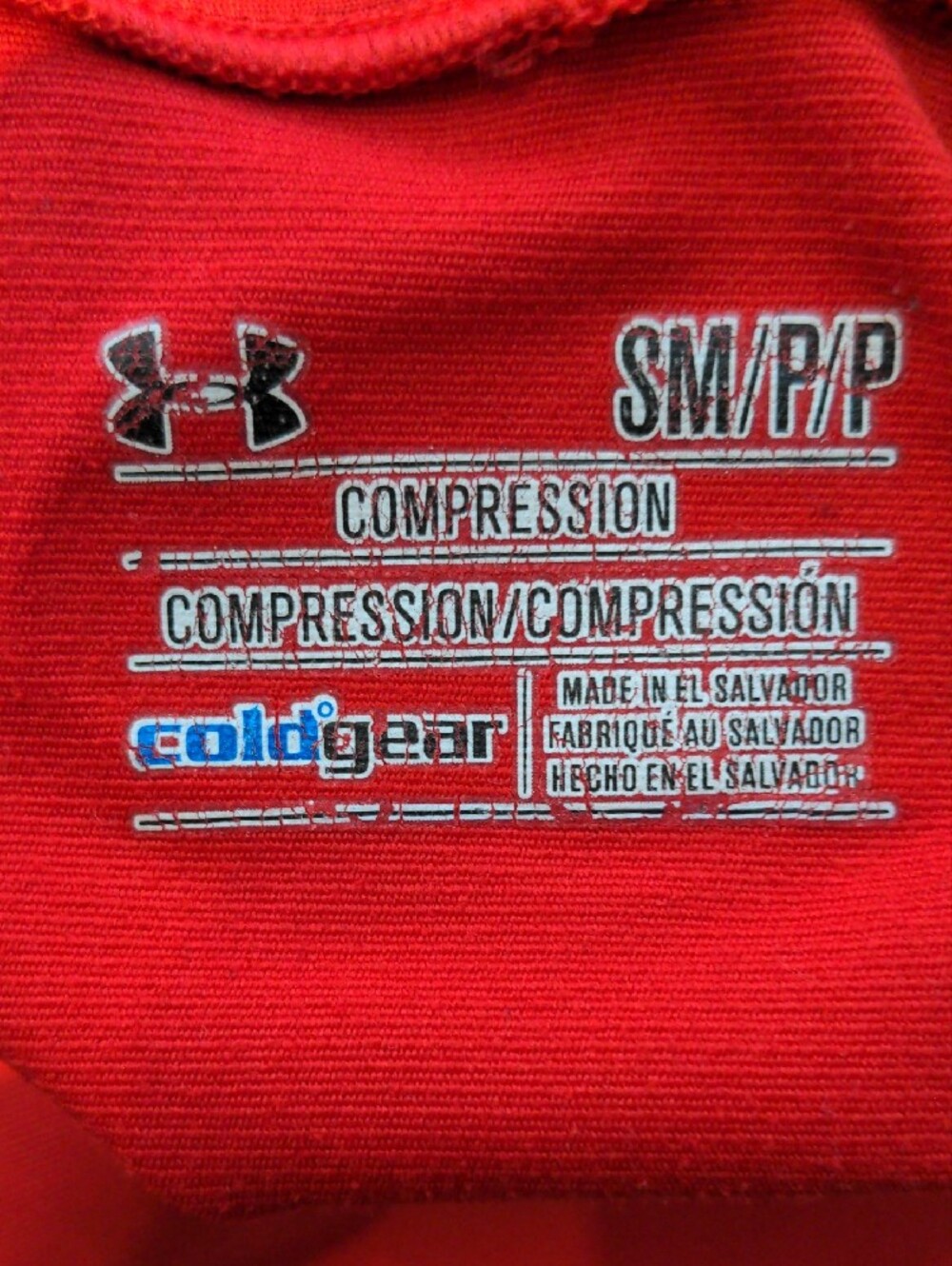 Under Armour Red Women's ColdGear Long-Sleeve Mock Neck Top - Picture 2 of 2